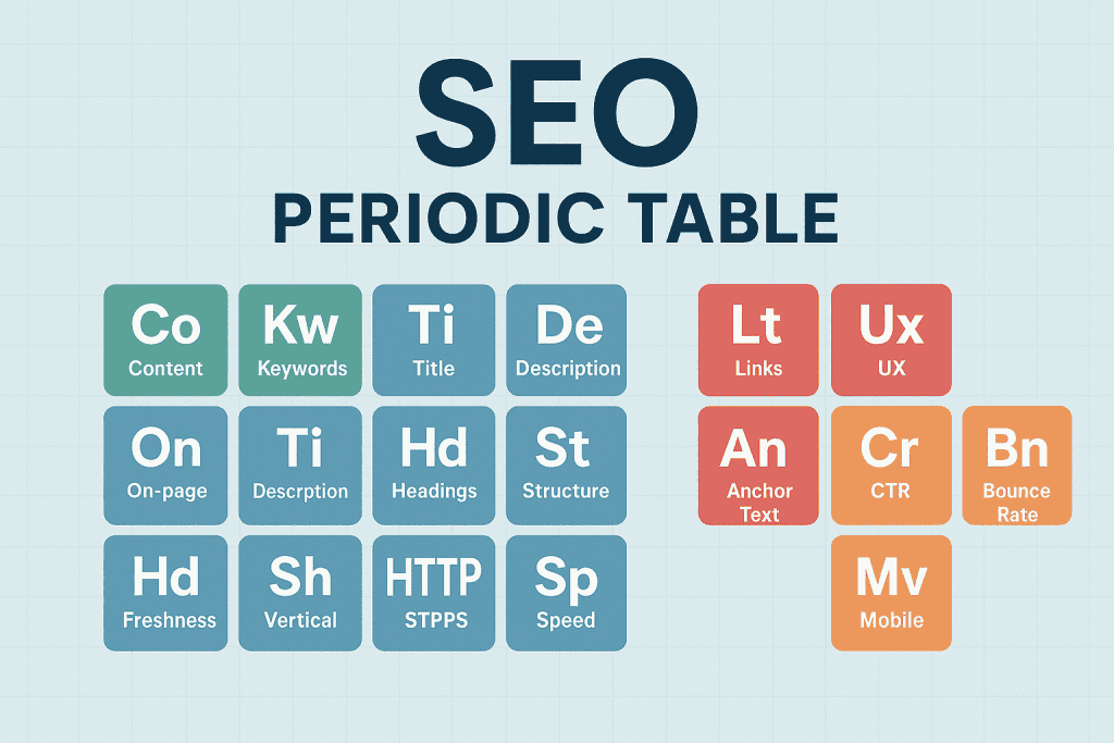 SEO Periodic Table